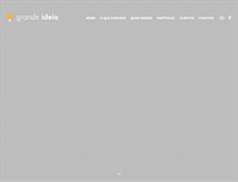Tablet Screenshot of grandeideia.com.br